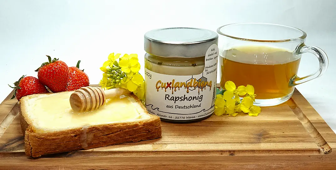 Rapshonig auf Gedeck 1