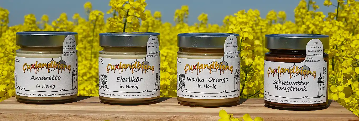 Amaretto Eierlikoer Wodka-Orange Schietwetter in Honig 1