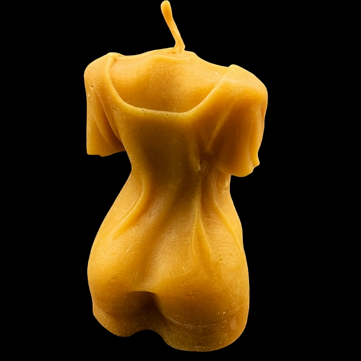 Angelina 1 - Gelb - Santa Pauli - Bienenwachskerze