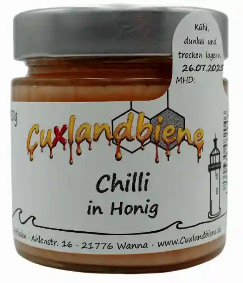 Chili mit Etikett