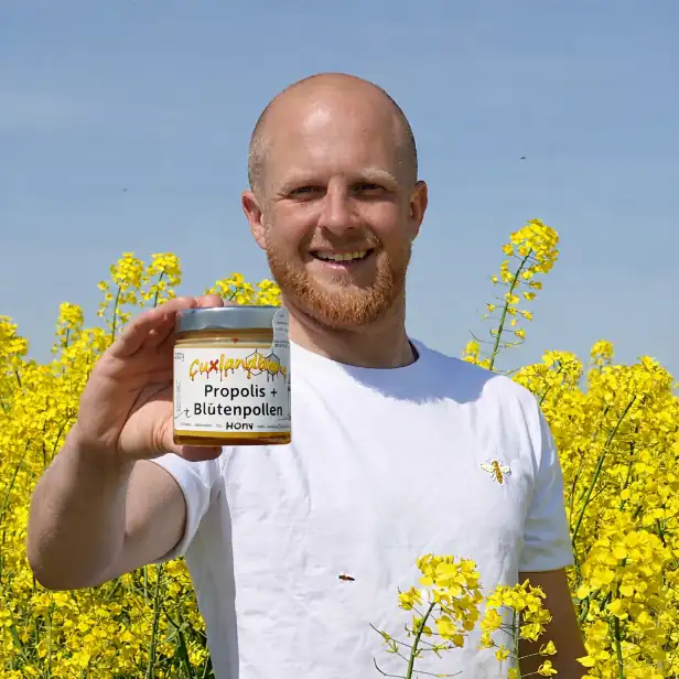 Propolis + Blütenpollen in Honig -  Alex im Raps