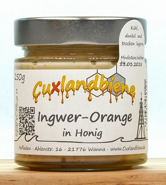 Ingwer-Orange in Honig 1