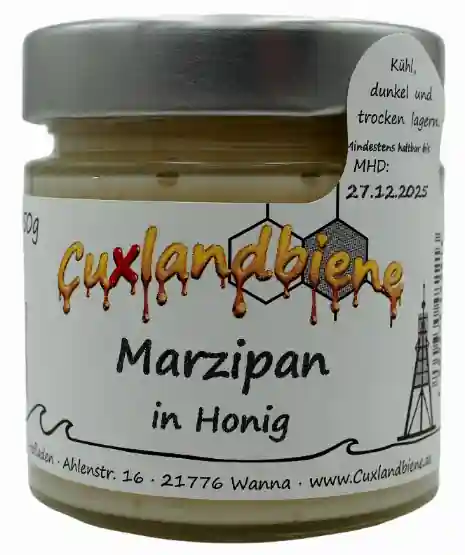 Marzipan mit Etikett