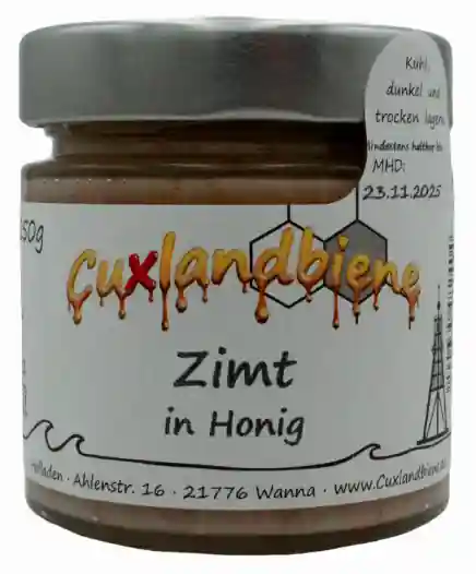 Zimt mit Etikett