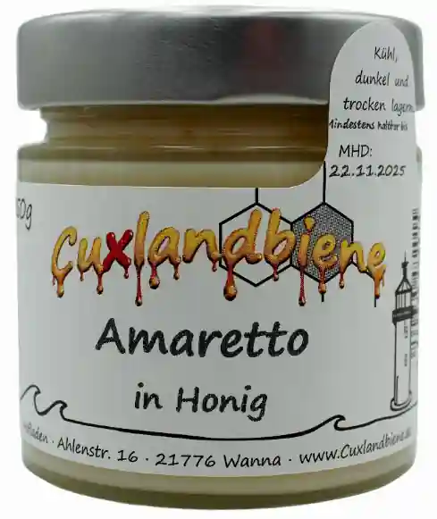 Amaretto mit Etiektt