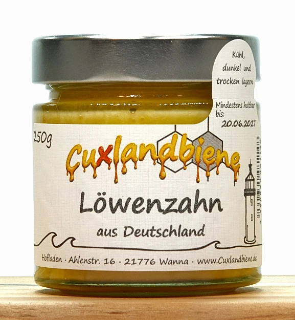 Loewenzahnhonig 250g Etikett Ansicht
