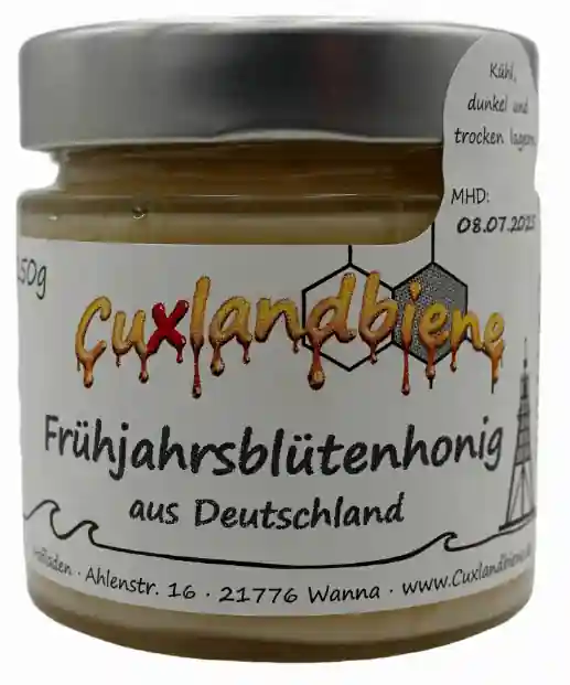 Deutscher Frhjahrsbltenhonig, Frhtrachthonig-Cuxlandbiene