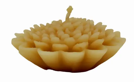 Bienenwachskerze-Seerose-2