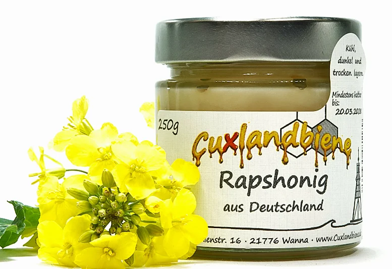 Rapshonig 250g mit Blume 2
