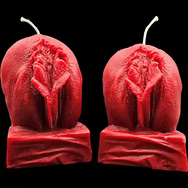 Flattersusi 1 - Rot - Santa Pauli - Bienenwachskerze