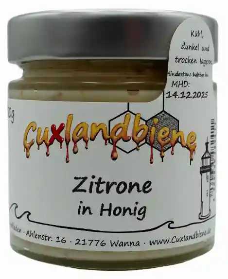 Zitrone mit Etikett