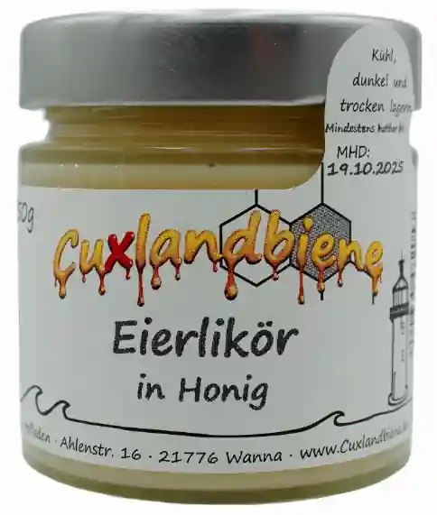 Eierlikör mit Etikett