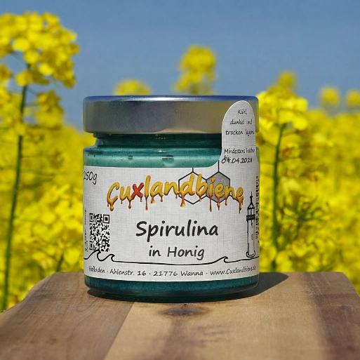 Spirulina in Honig - Rapsfeld