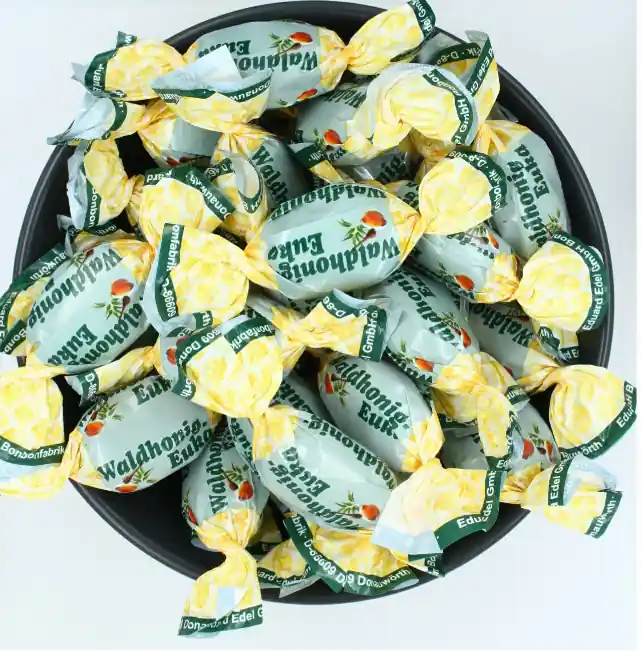 Eukalyptus Honig-Bonbons - mit Honig und Eukalyptus (Euka) gefüllt - 320g