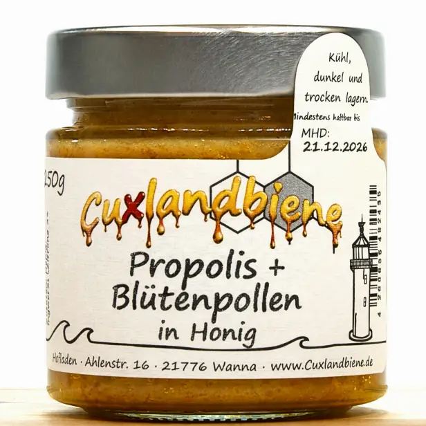 Propolis + Blütenpollen in Honig 1