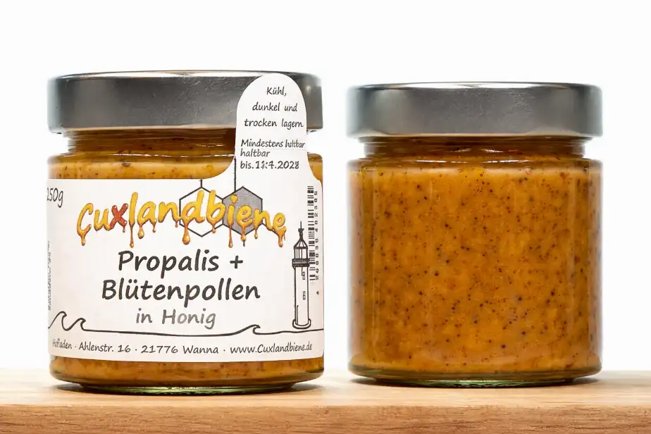 Propolis + Blütenpollen in Honig 2