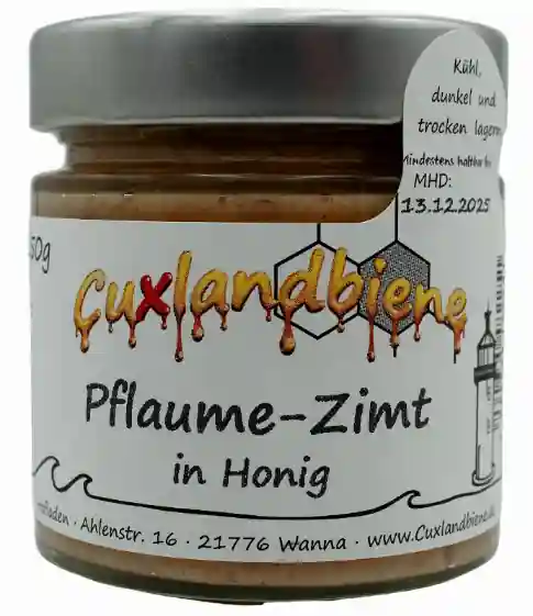 Pflaume-Zimt mit Etikett